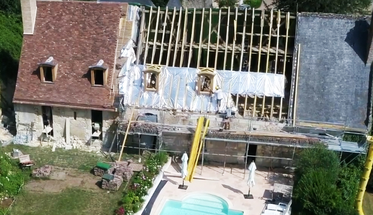Ristrutturazione della copertura di un maniero con Triso-Toiture