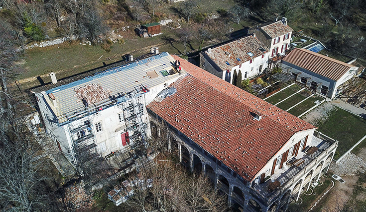 Ristrutturazione della copertura di un podere con Triso-Toiture